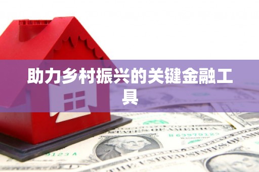 黄岛助力乡村振兴的关键金融工具