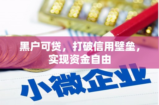 黄岛黑户可贷，打破信用壁垒，实现资金自由