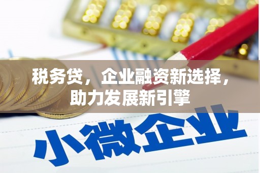 黄岛税务贷，企业融资新选择，助力发展新引擎